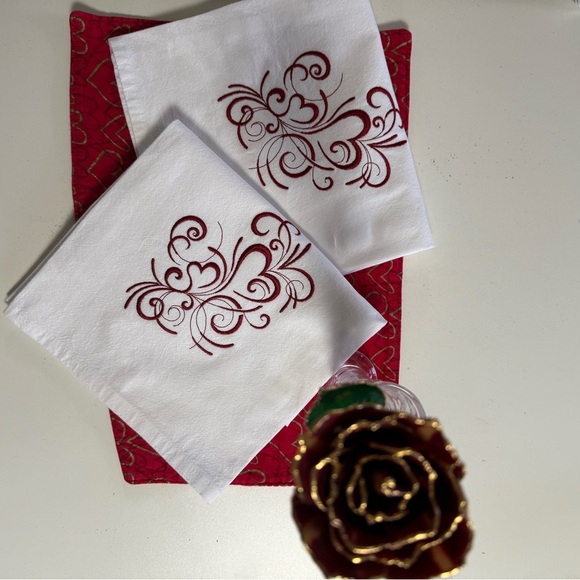 Valentines celebration dish towels. - Picture 5 of 9